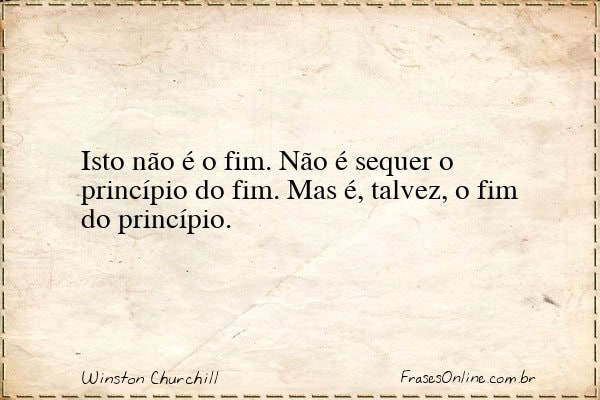 Frase de Winston Churchill