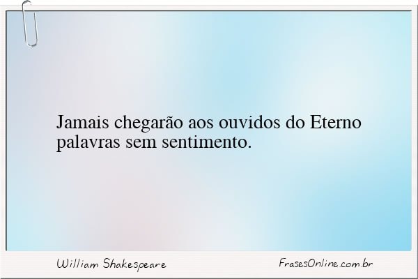 Frase de William Shakespeare