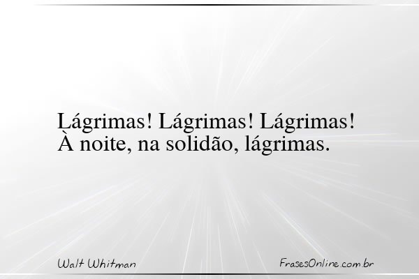 Frase de Walt Whitman
