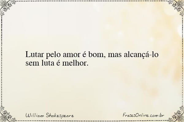 Frase de William Shakespeare