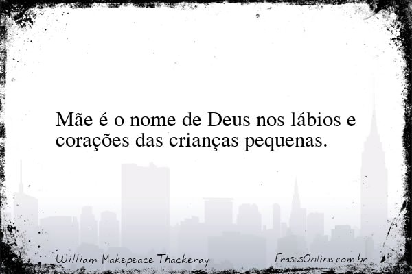 Frase de William Makepeace Thackeray