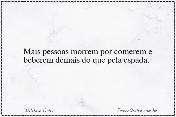 Frase de William Osler