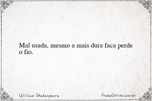 Frase de William Shakespeare