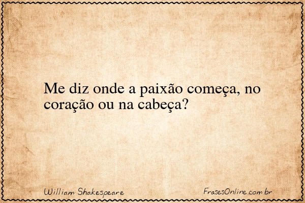 Frase de William Shakespeare