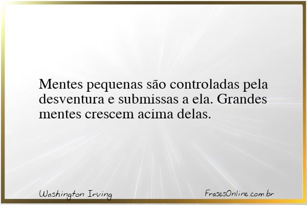 Frase de Washington Irving