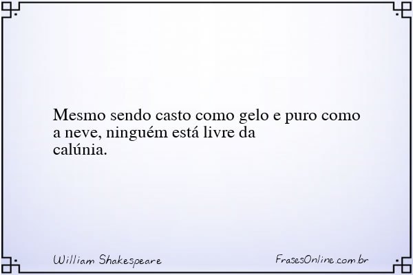 Frase de William Shakespeare