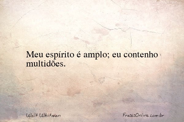 Frase de Walt Whitman