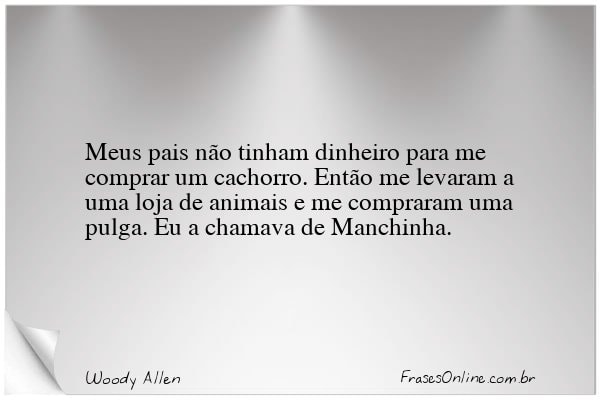 Frase de Woody Allen