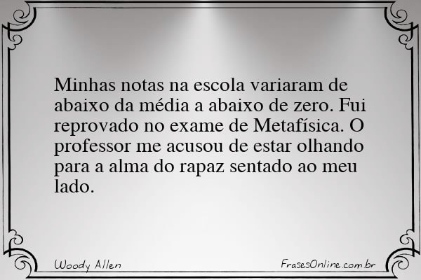 Frase de Woody Allen