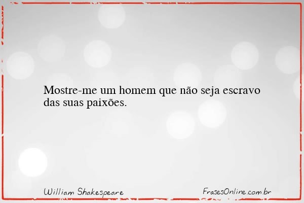 Frase de William Shakespeare
