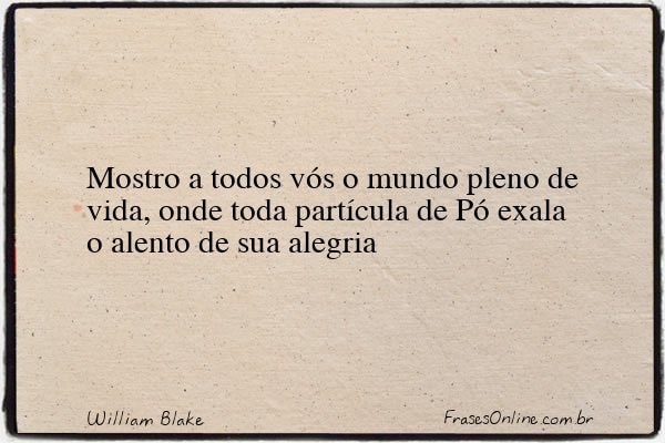 Frase de William Blake