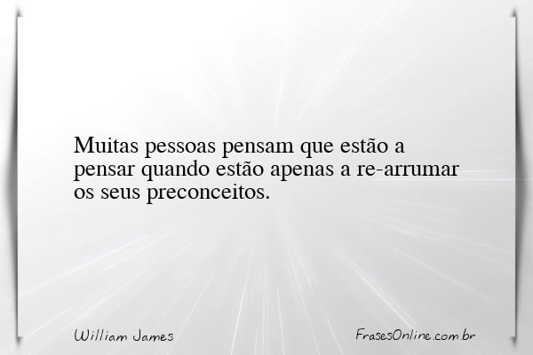 Frase de William James