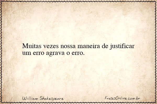 Frase de William Shakespeare