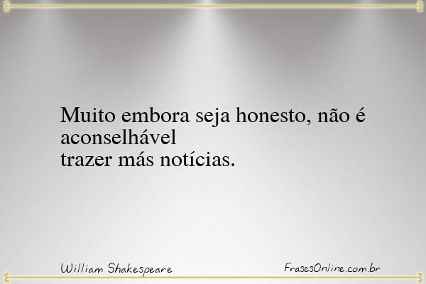 Frase de William Shakespeare