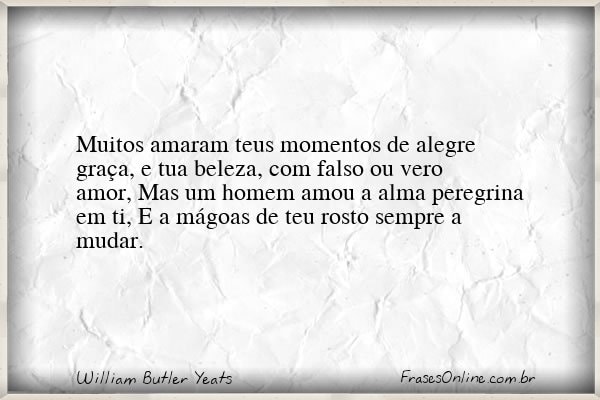 Frase de William Butler Yeats