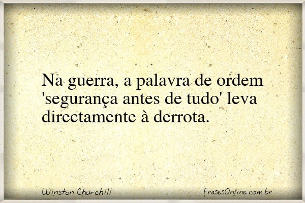Frase de Winston Churchill