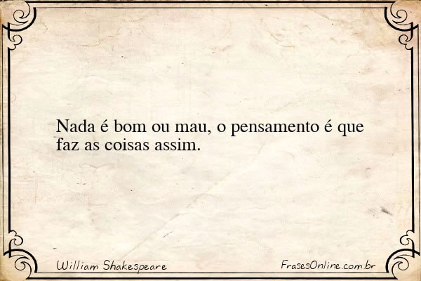 Frase de William Shakespeare