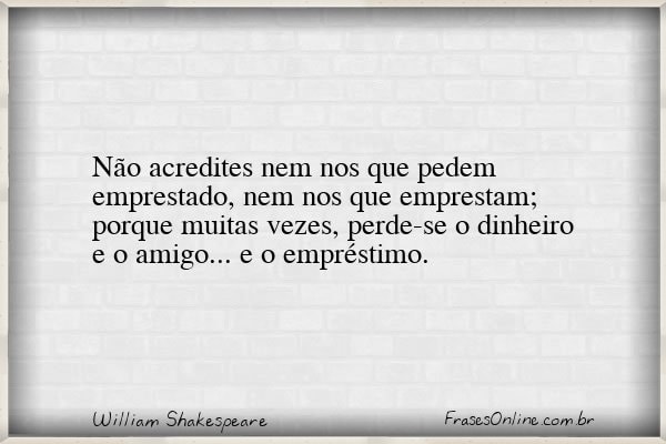 Frase de William Shakespeare