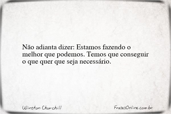 Frase de Winston Churchill