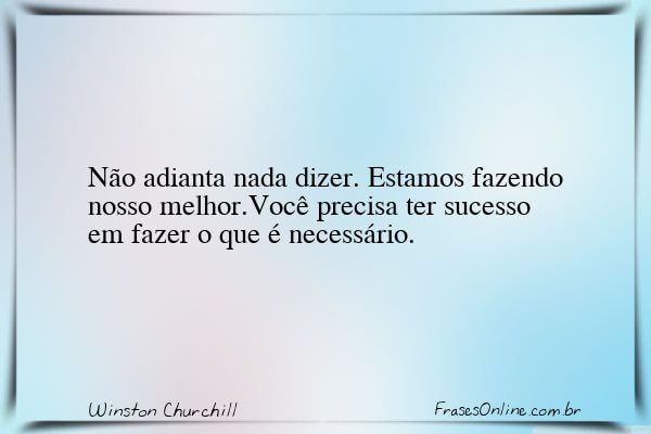 Frase de Winston Churchill