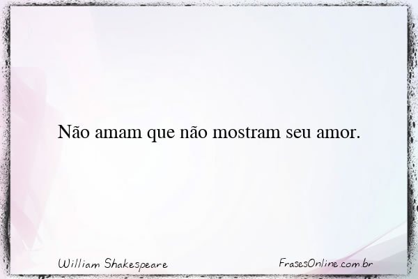 Frase de William Shakespeare