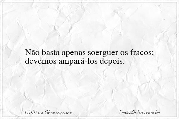 Frase de William Shakespeare