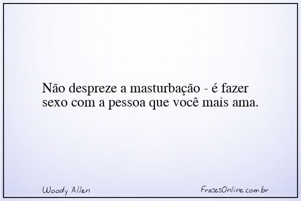 Frase de Woody Allen