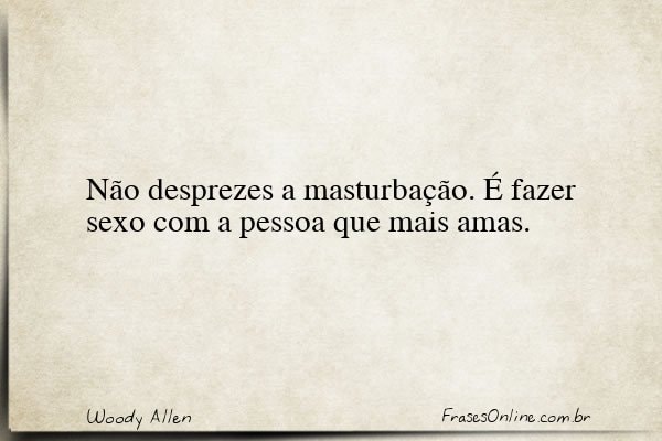 Frase de Woody Allen