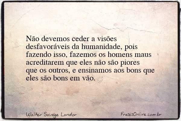 Frase de Walter Savage Landor