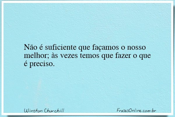 Frase de Winston Churchill