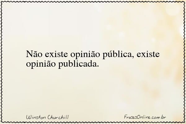Frase de Winston Churchill