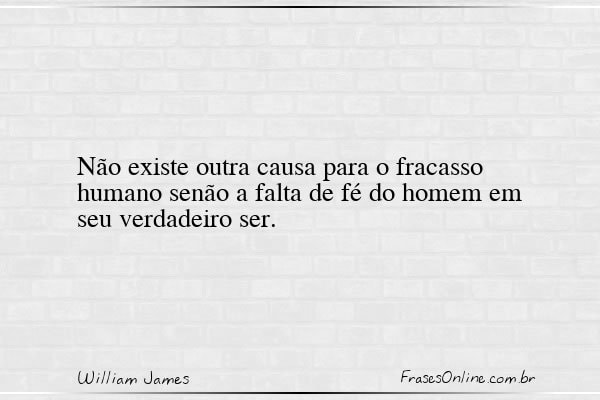 Frase de William James