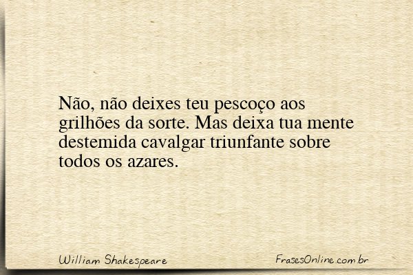 Frase de William Shakespeare