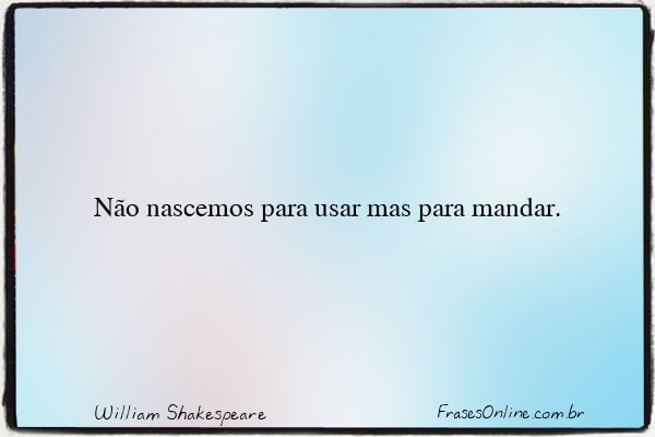 Frase de William Shakespeare