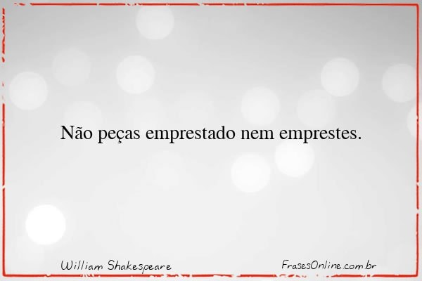 Frase de William Shakespeare