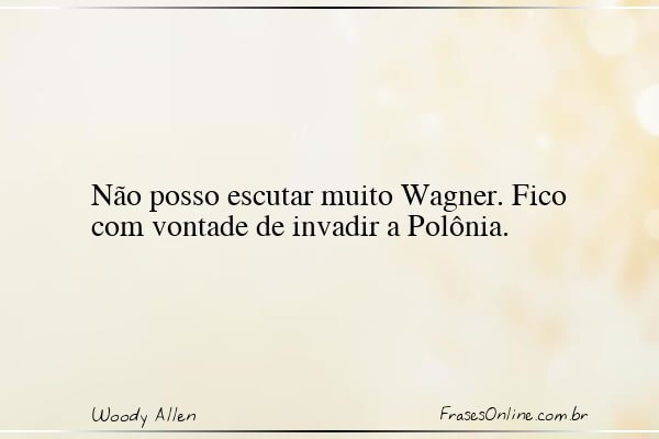 Frase de Woody Allen