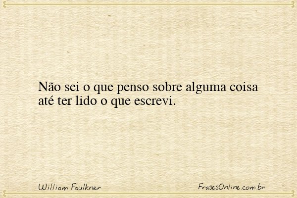 Frase de William Faulkner