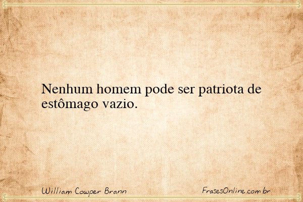 Frase de William Cowper Brann