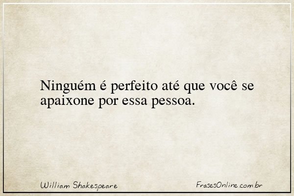 Frase de William Shakespeare