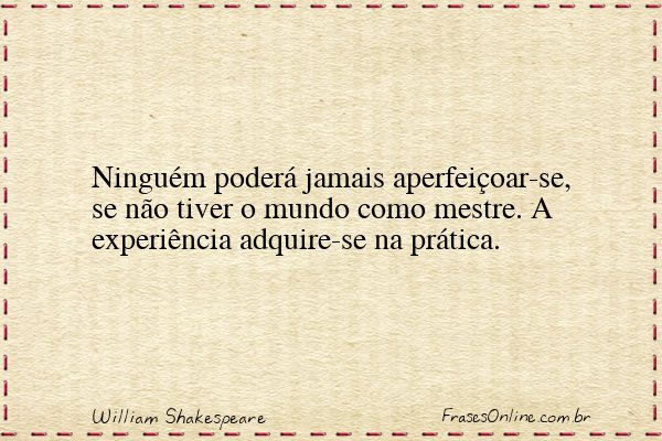 Frase de William Shakespeare