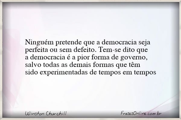 Frase de Winston Churchill