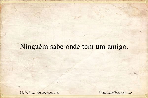 Frase de William Shakespeare