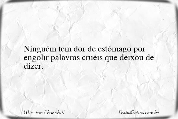 Frase de Winston Churchill