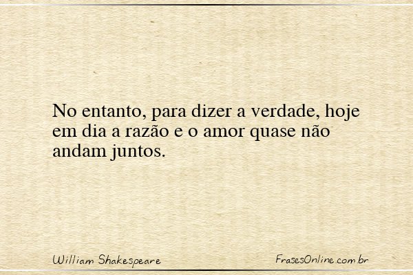 Frase de William Shakespeare