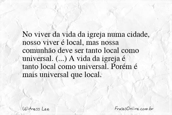 Frase de Witness Lee