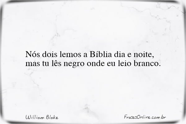 Frase de William Blake