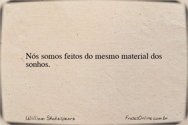 Frase de William Shakespeare