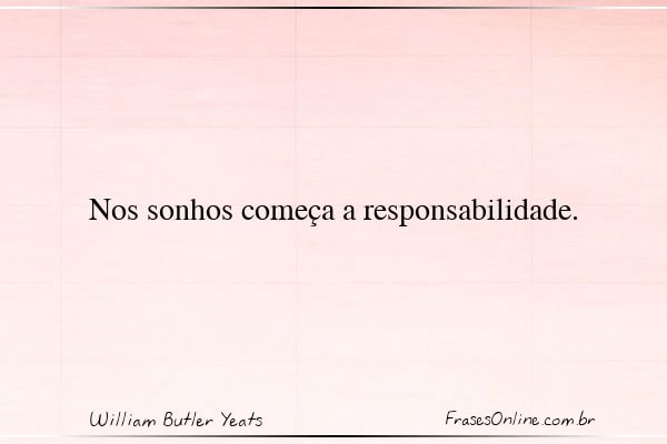 Frase de William Butler Yeats