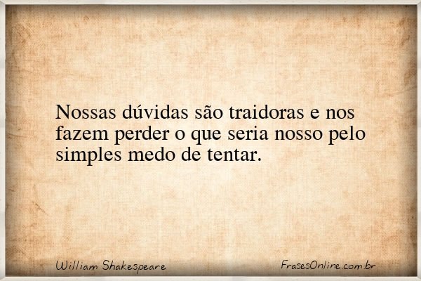 Frase de William Shakespeare