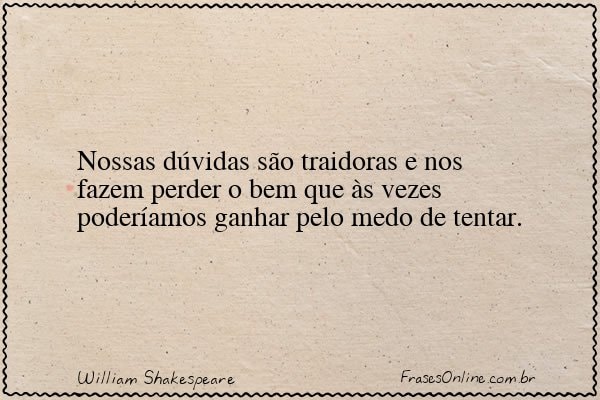 Frase de William Shakespeare